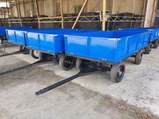 двухостный прицеп тракторный с двумя поворотными осями