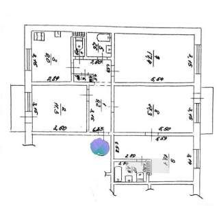 4-х кімнатна квартира,  бамовка, нагірна частина міста