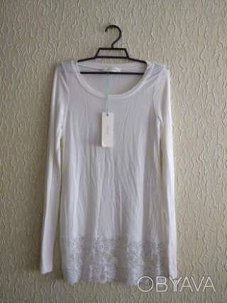 Віскозний тонкий реглан кофточка з мереживом, на худеньких, Італія