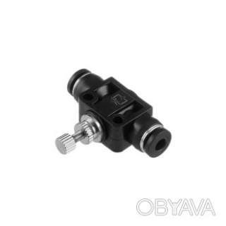 З'єднання цангове пряме з регулятором для поліуретанових та ін. шлангів 4&times;4 мм