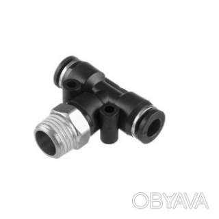 З'єднання цангове Т-образне для поліуретанових та ін. шлангів 6&times;6 мм