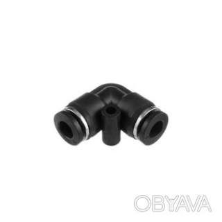 З'єднання цангове L-образне для поліуретанових та ін. шлангів 6х6 мм INTERTOOL