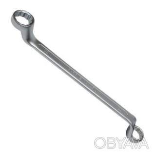 Ключ накидний, 8-9 мм, Cr-V, покриття: сатин-хром, DIN838
