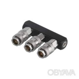 Розгалужувач повітря 1/4 "на 3 виходи, прямий, 10 bar
