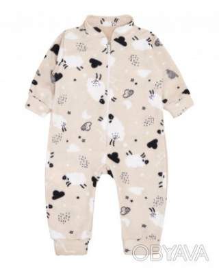 Ясельний флісовий ромпер "Ліам", Бежевий, 68 (6 міс)