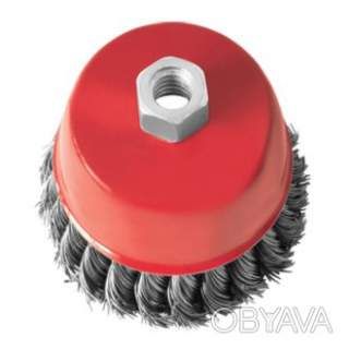 Щітка чашкова, 125 мм, M14, пучки крученого дроту, для КШМ