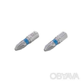 Комплект викруткових насадок, PZ2, 1/4"&times;25 мм, S2, 2 од.