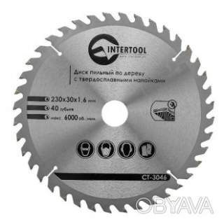 Диск по деревині, з твердосплавними напайками, 230&times;30&times;1, 6 мм, 40 зубів