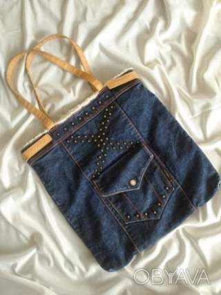 Зручна джинсова сумка шопер, Axara, Туреччина