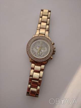 Жіночі красиві часи годинник в камнях, репліка Michael Kors