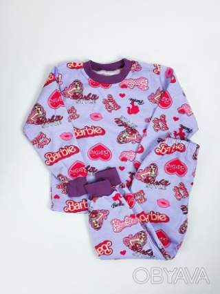 Піжама дитяча з начосом, Лавандовий, 110 (5 років)