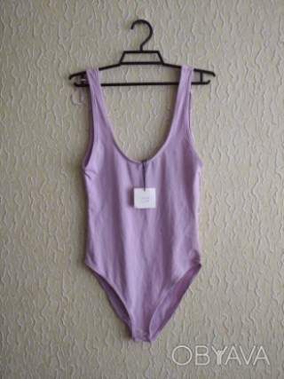 Новий бузковий боді майка з еко-бавовни, Zara, Бангладеш, Сток