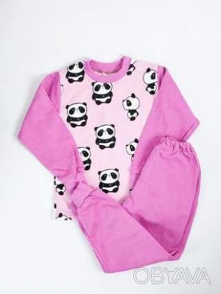 Піжама дитяча з начосом, Пудровий, 116 (6 років)