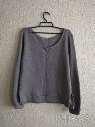Жіночий світер кофточка прямого крою з розрізами по бокам