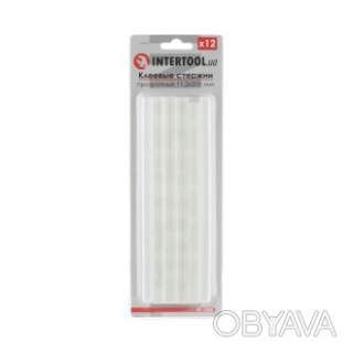 Комплект клейових стрижнів прозорих, 11, 2&times;200 мм, 12 шт