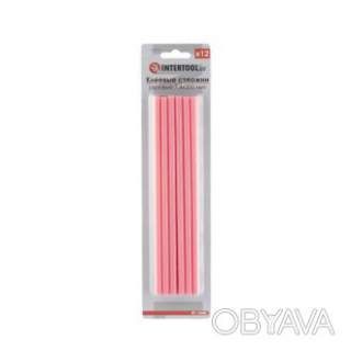 Комплект клейових стрижнів рожевих, 7, 4&times;200 мм, 12 шт