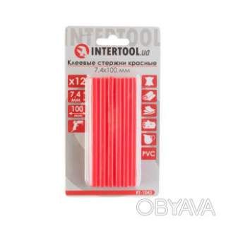 Комплект клейових стрижнів червоних, 7, 4&times;100 мм, 12 шт