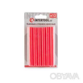 Комплект клейових стрижнів червоних, 11, 2&times;100 мм, 12 шт