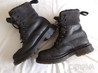 Зимові ботинки на хутрі, нубук і замша, р.36, Dr. Martens