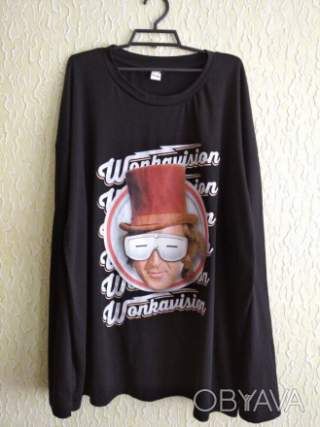 Новий реглан, джемпер унісекс Willy Wonka, р. XL, Shein, Сток