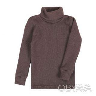 Дитяча водолазка з начосом базова, Шоколад, 110 (5 років)