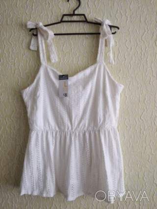 Бавовняна візерунчаста легенька майка на літо, р.42-44, р.Л, Primark