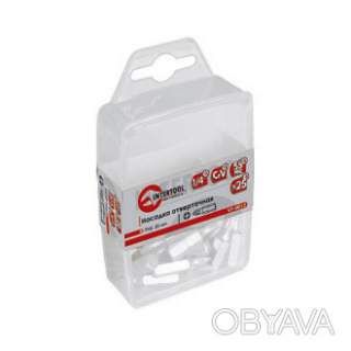 Комплект насадок до викруток SL4, 1/4", 25 мм, уп. 25 шт