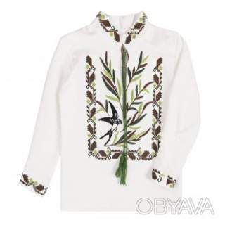 Вишиванка для хлопчика "Верба 2.0", Білий, 92 (2 роки)