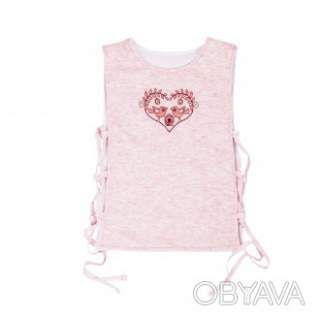 Жилет для дівчинки "Мрія", Пудровий, 116 (6 років)