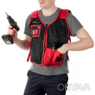 Жилет слюсарно-будівельний, 7 кишень, поліестер INTERTOOL SP-1001