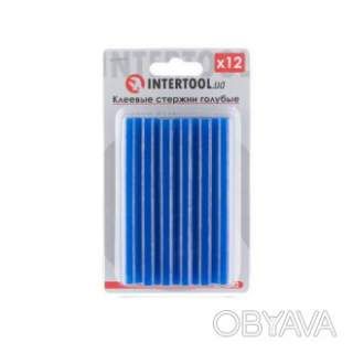 Комплект клейових стрижнів блакитних, 11, 2&times;100 мм, 12 шт