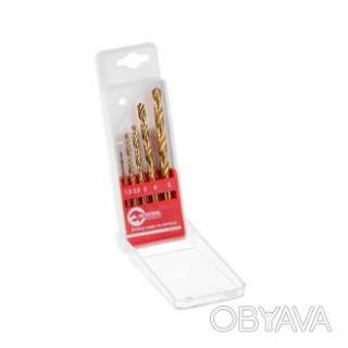 Набір свердел по металу HSS, 5 шт. (1, 5-5 мм) INTERTOOL SD-0005