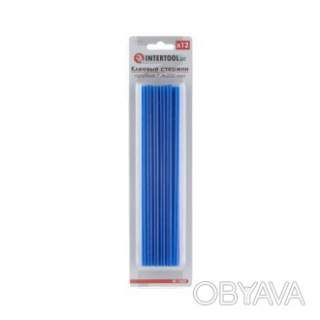 Комплект клейових стрижнів блакитних, 7, 4&times;200 мм, 12 шт