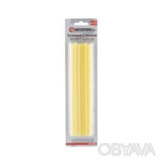 Комплект клейових стрижнів жовтих, 7, 4&times;200 мм, 12 шт