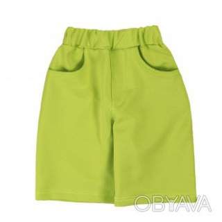 Дитячі шорти "Хіт 2.0" двунитка, Салатовий, 116 (6 років)