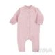 Бавовняний ясельний ромпер "Блейк" з начосом, Пудровий