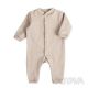 Бавовняний ясельний ромпер "Блейк" з начосом, Бежевий, 62 (3 міс)