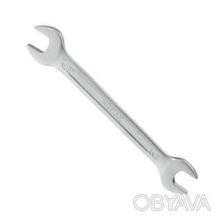 Ключ ріжковий, 16-17 мм, Cr-V, покриття: сатин-хром, DIN3110