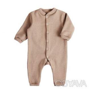 Бавовняний ясельний ромпер "Блейк" з начосом, Капучіно
