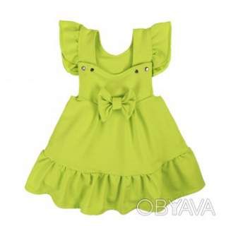 Сарафан дитячий "Ельза" двунитка, Салатовий, 92 (2 роки)