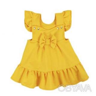 Сарафан дитячий "Ельза" двунитка, Жовтий, 92 (2 роки)