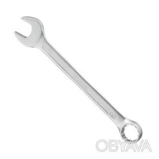 Ключ комбінований, 32 мм, Cr-V, покриття: сатин-хром, DIN3113