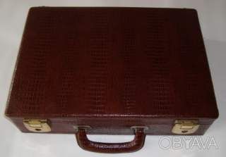 Чоловічий атташе-кейс дипломат-кейс з екошкіри