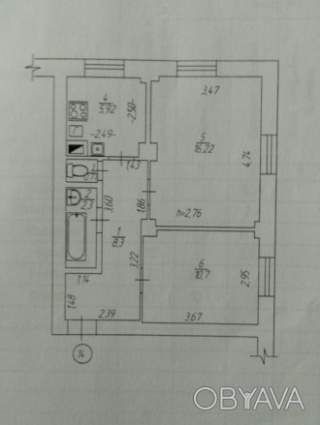 2-комнатная квартира, 44 кв.м