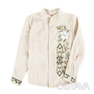 Флісова сорочка "Бавовна" для хлопчика, Латте, 110 (5 років)