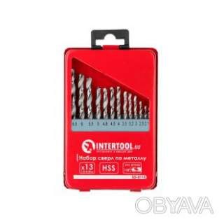 Набір свердел по металу HSS, 13 шт. (1, 5-6, 5 мм)