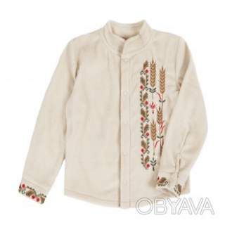 Флісова вишита сорочка "Колоски", Бежевий, 110 (5 років)