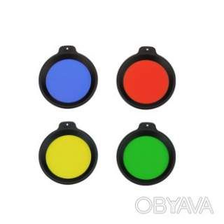 Набір із 4 фільтрів (синій, жовтий, зелений
