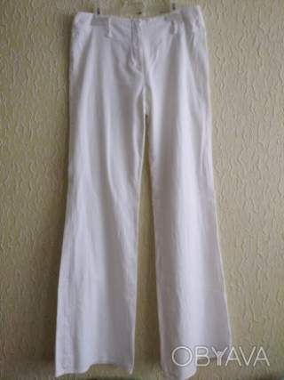 Білі бавовняні широкі штани брюки, розширені до низу, р.38, Wexista, Англія