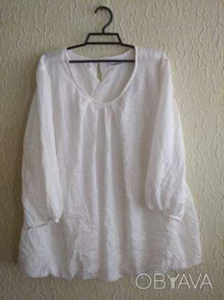 Батал, біла під резинку кофточка, блузка р.48, Canda C&A, Німеччина